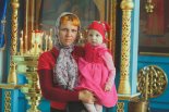 Поздравление малышки-именинницы в храме Рождества Пресвятой Богородицы