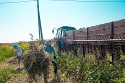 Субботник на сельском кладбище все продолжается