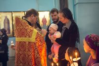 Таинство Соборования в храме Рождества Пресвятой Богородицы