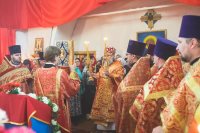 Архиерейское Богослужение в храме Покрова Пресвятой Богородицы с. Полянки 